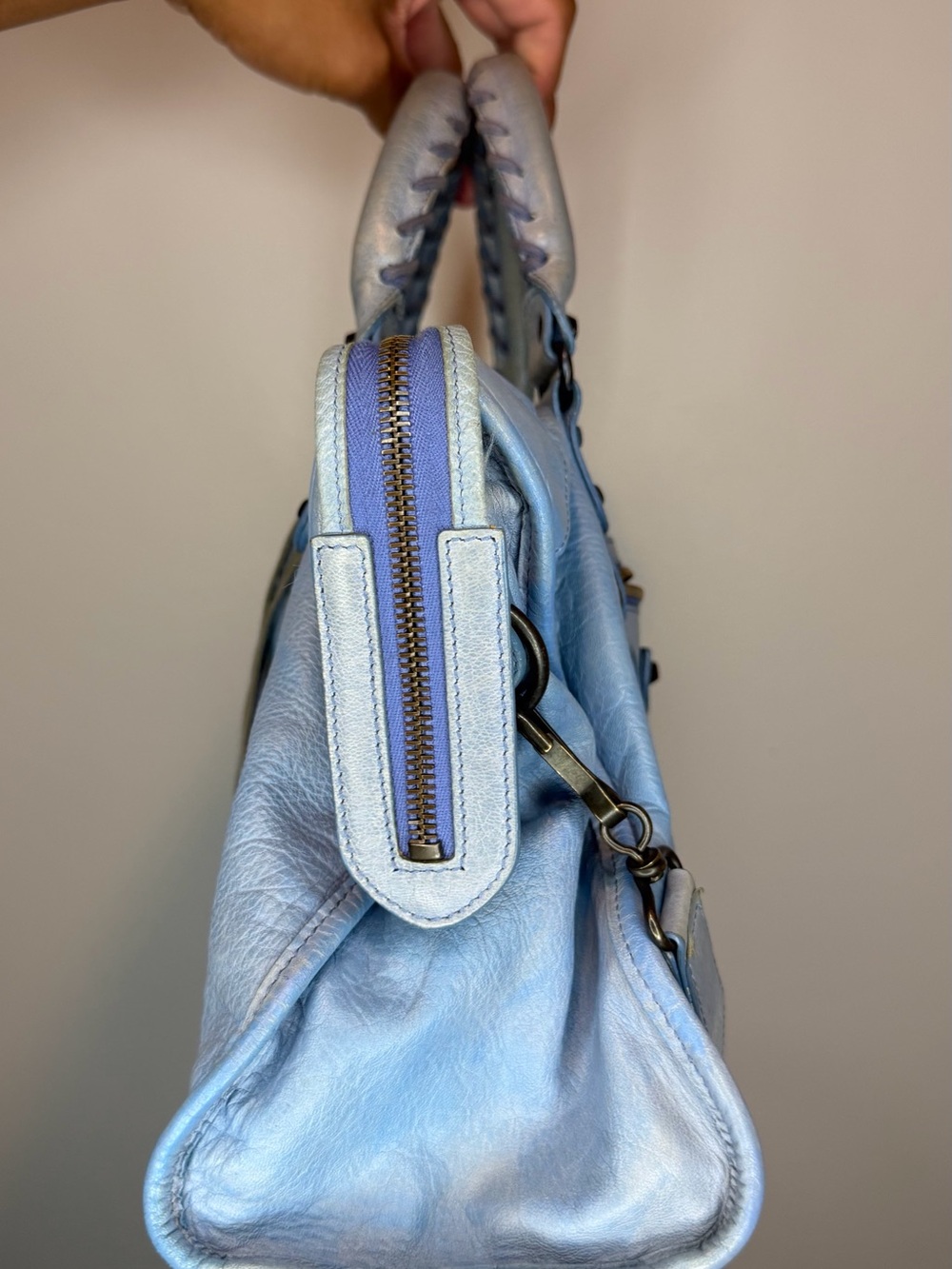 Balenciaga Agneau Classic Hardware City Turquoise - Picture 3 of 10
